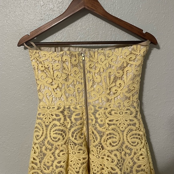 Allison Parris Strapless Lace Mini Dress - Picture 7 of 9